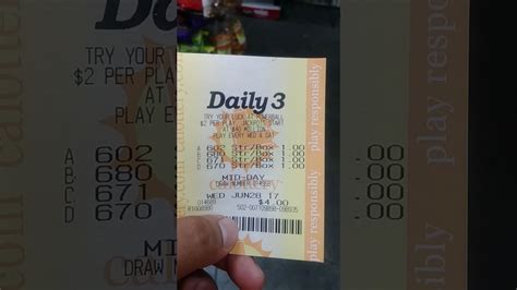 The Daily 3 draws happen twice a day, every day, at 100 PM and 630 PM. . Winning numbers california lottery daily 3